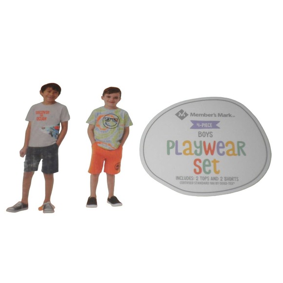 Member's Mark 12M Boys 4 Piece Mix & Match Play Sets, Shark/Smiley - Free Ship - Picture 3 of 6